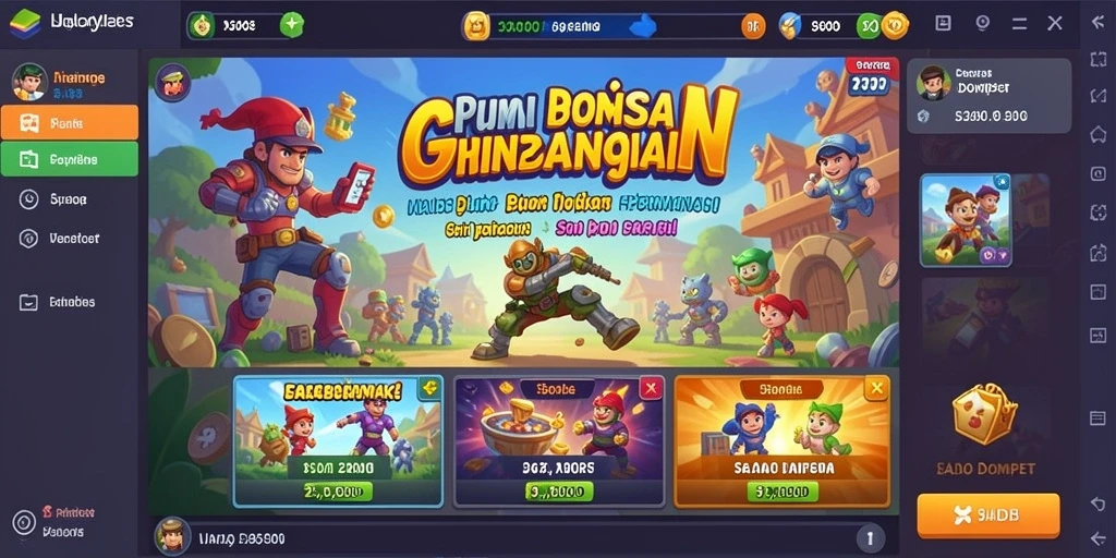 Halaman profil pengguna dan statistik permainan.