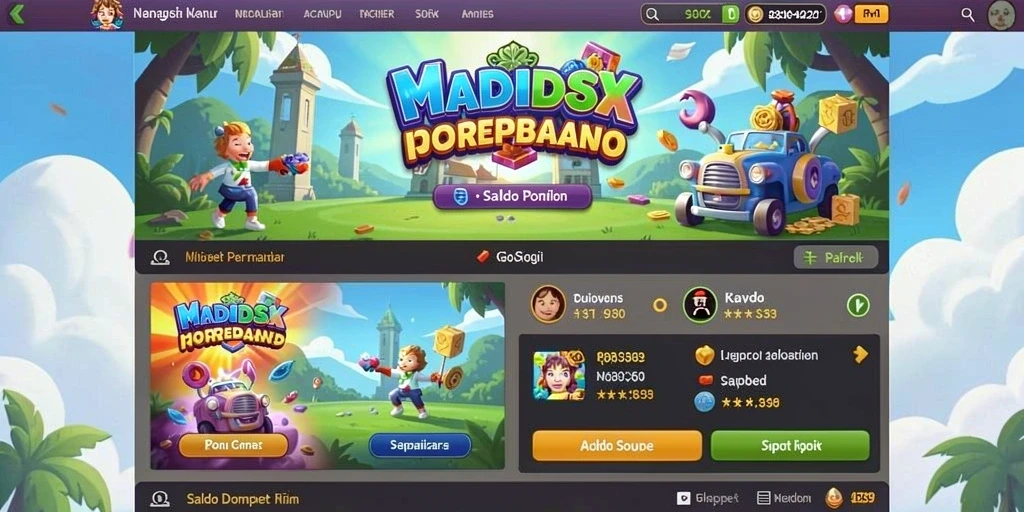 Gambar yang memperlihatkan interaksi sosial dalam game.